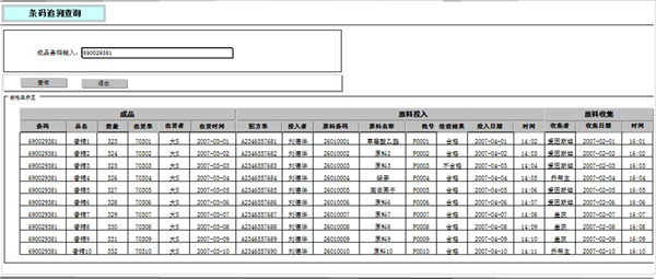 质量追溯管理系统功能特点